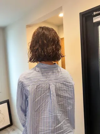 ミディアム パーマ ミディアムパーマ /癖毛パーマのヘアスタイル