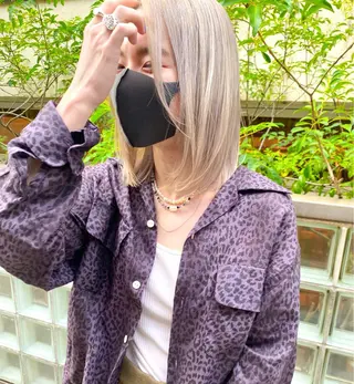 ミディアム カラー レイヤー/パーマ /ウルフ/nabeのヘアスタイル