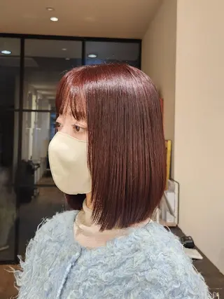 カラー ミディアム 青木 力のヘアスタイル