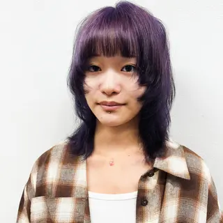 ミディアム カラー CIEN white所属・パーマモデル募集中 渥美翔人のヘアスタイル