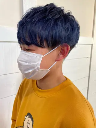 カラー キッズ 足立 悠輔のヘアスタイル