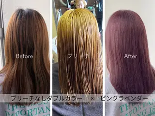 ミディアム SARAJU 仁川店【カラー特化】のヘアスタイル