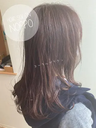 セミロング カラー noppo所属・NOPPO 和泉市 美容室/奥村 飛鳥のヘアスタイル