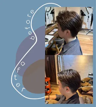 ショート メンズ メンズカットモデル 無料Ai𑁍松本のヘアスタイル