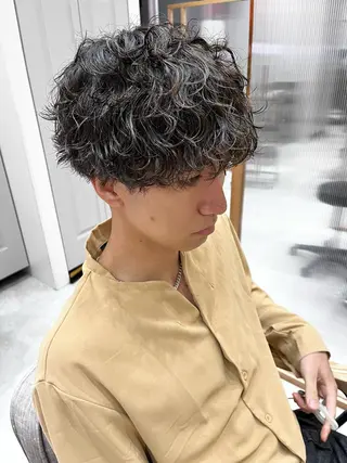 パーマ メンズ 🥀暖色韓国ヘア💕 保科侑花のヘアスタイル
