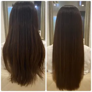 ロング ツバサ 髪質改善のヘアスタイル