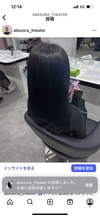 カラー 暖色系カラー/ レイヤーカットのヘアスタイル