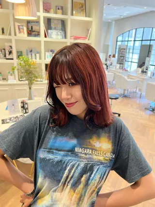 ミディアム 似合わせ/レイヤー 💟SAEのヘアスタイル