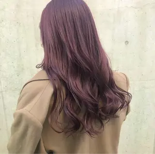 セミロング カラー 艶カラー 仲間純子🦄のヘアスタイル