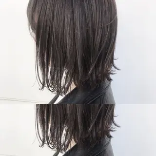 ミディアム カラー 嶋佐 昌大 シマサマオのヘアスタイル
