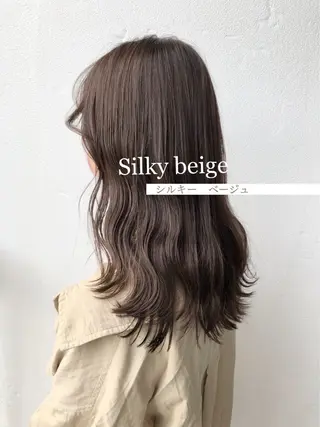 セミロング カラー 金安 かんたのヘアスタイル