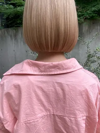 ショート カラー ブリーチカラーが人気 onnuのヘアスタイル