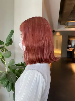 ミディアム カラー 中井 一葉のヘアスタイル