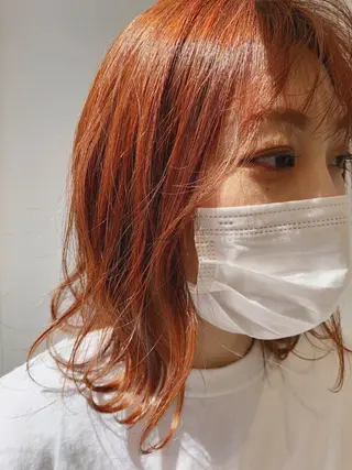 ミディアム カラー 似合わせかわいい カット【店長】珱翔のヘアスタイル