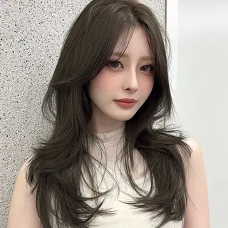 ロング 🎀mao🎀 顔周り/透明感カラーのマツエク・マツパデザイン