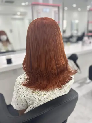 カラー 暖色カラー/オレンジ 🧡のんのヘアスタイル
