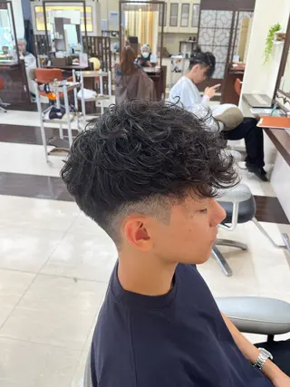 ショート パーマ メンズ AROH men's cut&men's perm 船橋店所属・🧊メンズ特化🧊 高木航希のヘアスタイル