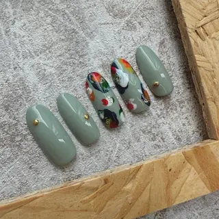 ネイル ⭐︎休業中の練習⭐︎ JNA認定講師髙橋のネイルデザイン