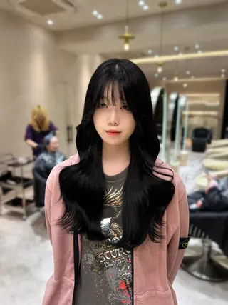 ミディアム 韓国ヘア/ベージュ カラー/髪質改善/涼のヘアスタイル