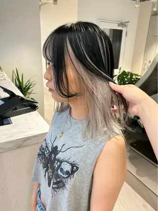 ミディアム ior北千住【イオール】所属・YU(ハイトーン/ ブリーチカラー)のヘアスタイル