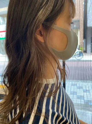 セミロング 田村 りなのヘアスタイル