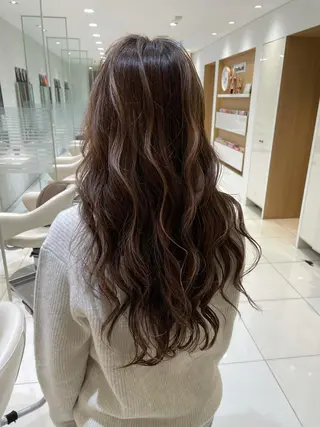 ロング カラー 新規限定カット無料 クーポン有り【桂口】のヘアスタイル