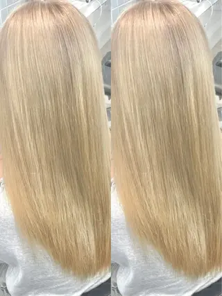 ロング ONYX 表参道所属・表参道/ハイライト 髪質改善ストレートのヘアスタイル