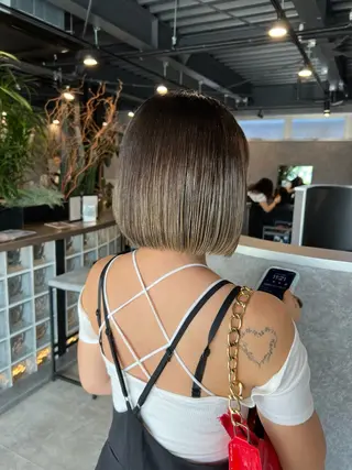 ミディアム ink yukariのヘアスタイル