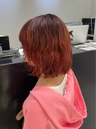ミディアム カラー 原宿 ツヤカラー🫧 ちり🍎のヘアスタイル