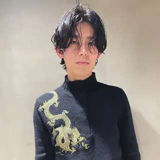 ショート パーマ メンズ 🌈圧倒的デザイン パーマ　関和希のヘアスタイル