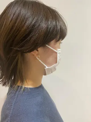 ショート カラー 大人かわいい×艶髪 🤍塩川のヘアスタイル