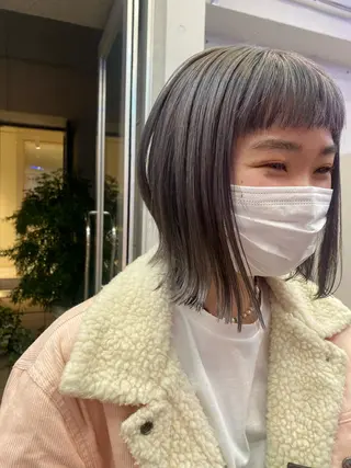 ミディアム カラー タカノ ノゾミのヘアスタイル