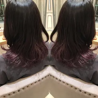 ミディアム カラー Livnaリヴナ立川所属・レイヤー/ハイライト /立川/赤池宏隆のヘアスタイル