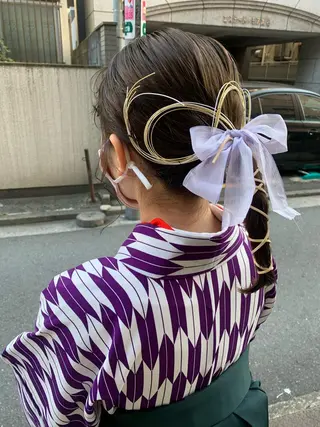 ミディアム ヘアアレンジ MARU レイヤー/パーマのヘアスタイル