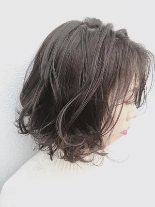 ショート カラー パーマ ヘアアレンジ メンズ キッズ Forest. -髪質改善-のヘアスタイル