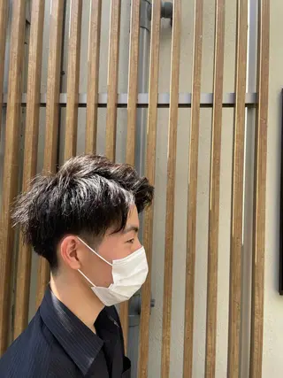 パーマ メンズ BELO福島所属・ツイストスパイラル 成林康平のヘアスタイル