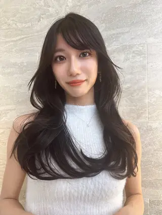 ロング レイヤー/韓国❣️ 縮毛矯正/おばかんのヘアスタイル