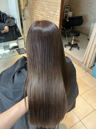 ロング カラー 竹添 有梨沙のヘアスタイル