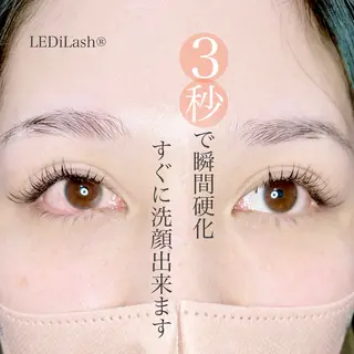 マツエク・マツパ 1ヶ月後も半分残る 高持続LEDエクステのマツエク・マツパデザイン