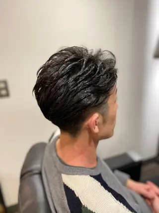 ミディアム LAVIE NEW STANDARD BARBER　浜松町本店所属・NAKAMURA YUKAのヘアスタイル