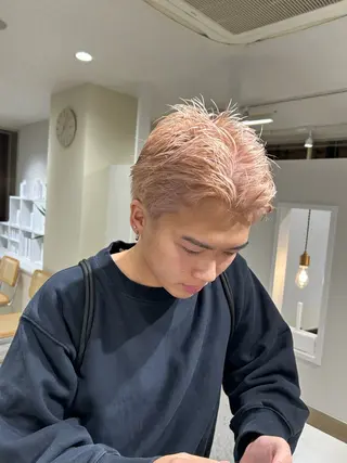 ショート カラー メンズ 🩰ニシムラヒカリ 半個室salon♡*のヘアスタイル