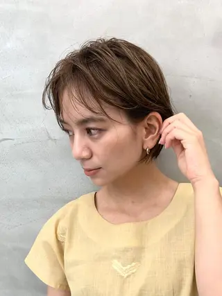 ショート カラー 🌿似合わせブリーチ 松本朋幸🌿のヘアスタイル