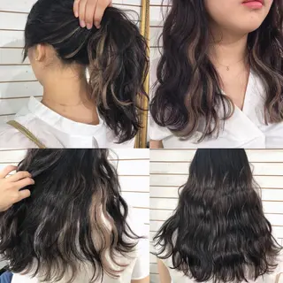 セミロング カラー ヘアアレンジ 🦋美髪/エクステ 🦋アベイクミのヘアスタイル