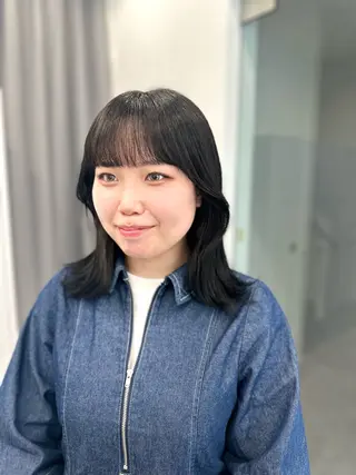 ミディアム カラー 縮毛矯正/ネイル 🌻ひまわり🌻のヘアスタイル