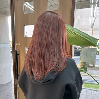 ロング ダブルカラー/韓国 ヘア/さわのあかねのヘアスタイル