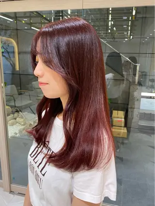 ロング カラー hina☺︎ 髪質改善/ストレートのヘアスタイル