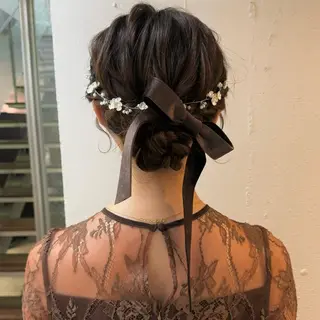 ヘアアレンジ 🦋Misaki🦋 メンズパーマ/着付けのヘアスタイル