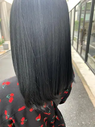 セミロング カラー 縮毛矯正✖️似合わせ 🌻ヒトミのヘアスタイル