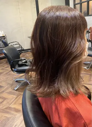 ミディアム angelica 🌸ayaka🌸のヘアスタイル