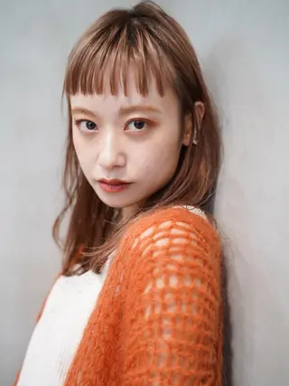ミディアム カラー ヘアアレンジ 💝髪質改善💝_ chlom🌸春🌸のヘアスタイル